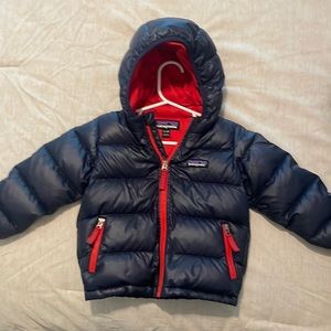 Patagonia Toddler Navy Puff Coat
